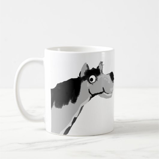 おもしろい馬 コーヒーマグカップ (左)
