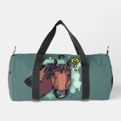 おもしろい馬 ダッフルバッグ (裏面)