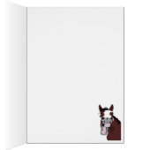 おもしろい馬、態度で、水彩動物のユーモア (内側 (右))