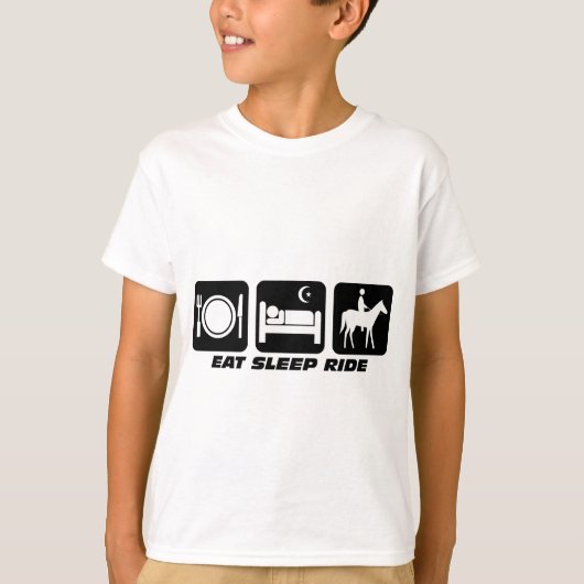 おもしろい馬 Tシャツ (正面)