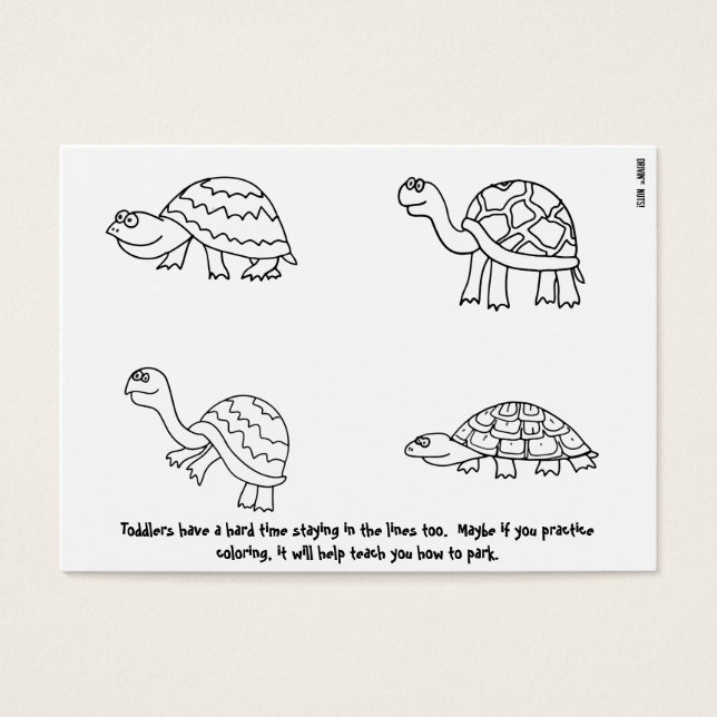 おもしろい駐車違反のメモ (正面)