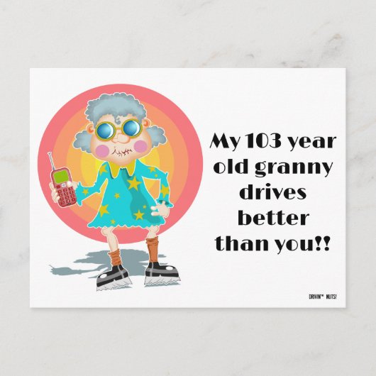 おもしろい駐車違反のメモ ポストカード (正面)