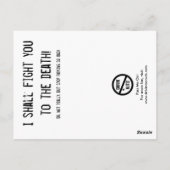 おもしろい駐車違反のメモ ポストカード (裏面)