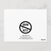 おもしろい駐車違反のメモ ポストカード (裏面)