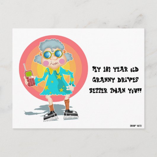 おもしろい駐車違反のメモ ポストカード (正面)