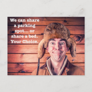 おもしろい駐車違反のメモ ポストカード