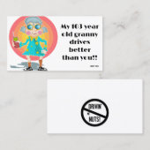 おもしろい駐車違反のメモ 名刺 (正面/裏面)