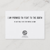 おもしろい駐車違反のメモ 名刺 (裏面)