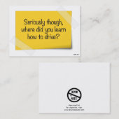 おもしろい駐車違反のメモ 名刺 (正面/裏面)