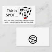 おもしろい駐車違反のメモ 名刺 (正面/裏面)