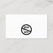 おもしろい駐車違反のメモ 名刺 (裏面)