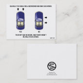 おもしろい駐車違反のメモ 名刺 (正面/裏面)