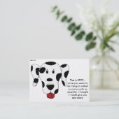 おもしろい駐車違反のメモ 名刺 (スタンド正面)