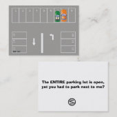 おもしろい駐車違反のメモ 名刺 (正面/裏面)