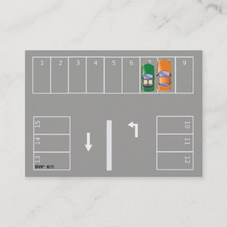 おもしろい駐車違反のメモ 名刺