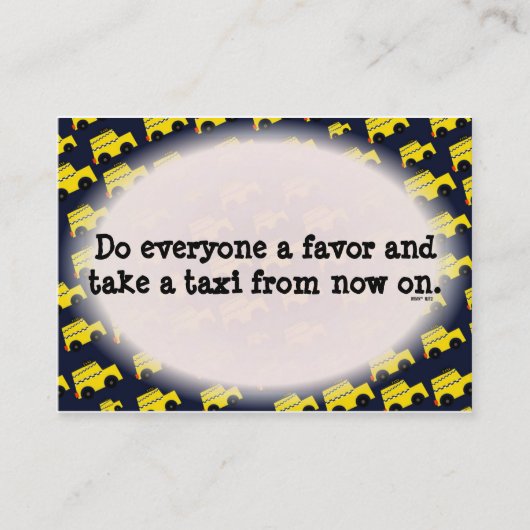 おもしろい駐車違反のメモ 名刺 (正面)