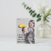 おもしろい駐車違反のメモ 名刺 (スタンド正面)