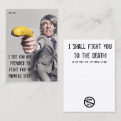 おもしろい駐車違反のメモ 名刺 (正面/裏面)