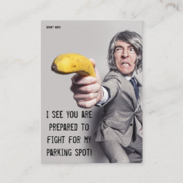 おもしろい駐車違反のメモ 名刺