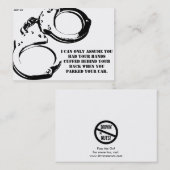 おもしろい駐車違反のメモ 名刺 (正面/裏面)