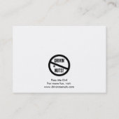 おもしろい駐車違反のメモ 名刺 (裏面)