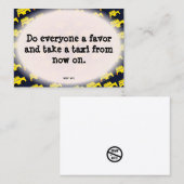 おもしろい駐車違反のメモ 名刺 (正面/裏面)