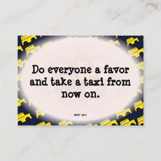 おもしろい駐車違反のメモ 名刺