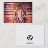 おもしろい駐車違反のメモ 名刺 (正面/裏面)