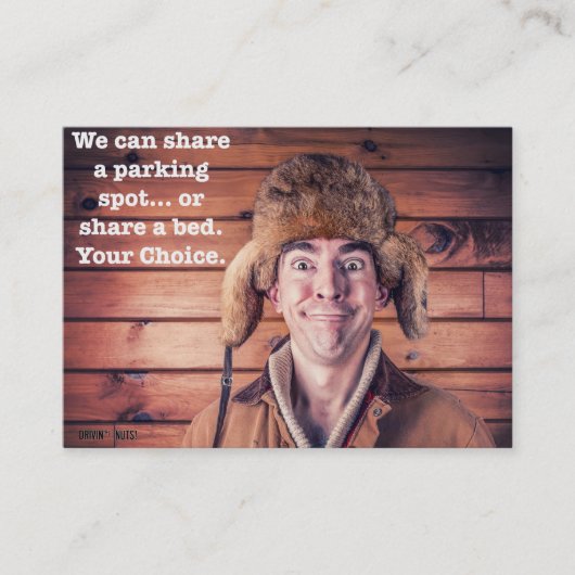 おもしろい駐車違反のメモ 名刺 (正面)