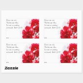 おもしろい駐車違反のメモ 長方形シール (シート)