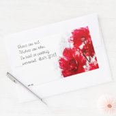 おもしろい駐車違反のメモ 長方形シール (封筒)