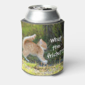 おもしろい驚いた。フリックって何だ？ 缶クーラー (缶裏面)