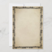 おもしろい骨格踊りヴィンテージハローウィンパーティ 招待状 (裏面)