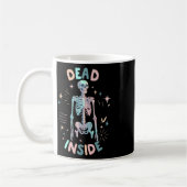 おもしろい骸骨のハロウィングラフィックTシャツ コーヒーマグカップ (左)