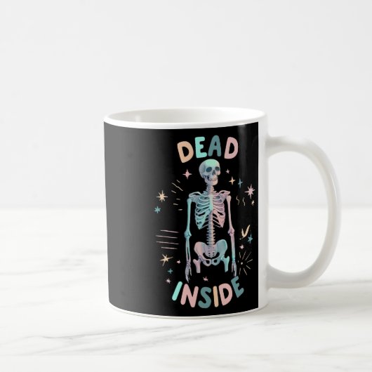 おもしろい骸骨のハロウィングラフィックTシャツ コーヒーマグカップ (右)