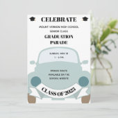 おもしろい高校卒業パレード招待状 招待状 (スタンド正面)