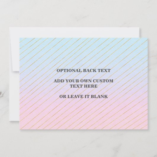 おもしろい高校生双生二重卒業写真 案内状 (裏面)