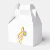 おもしろい高音クレフ、 音符記号ミュージカル注。編集可能文字 フェイバーボックス (裏面サイド)