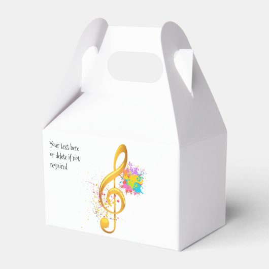 おもしろい高音クレフ、 音符記号ミュージカル注。編集可能文字 フェイバーボックス (正面サイド)