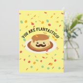 おもしろい髭を搭載するFlantasticoのかわいいFLANです サンキューカード (スタンド正面)