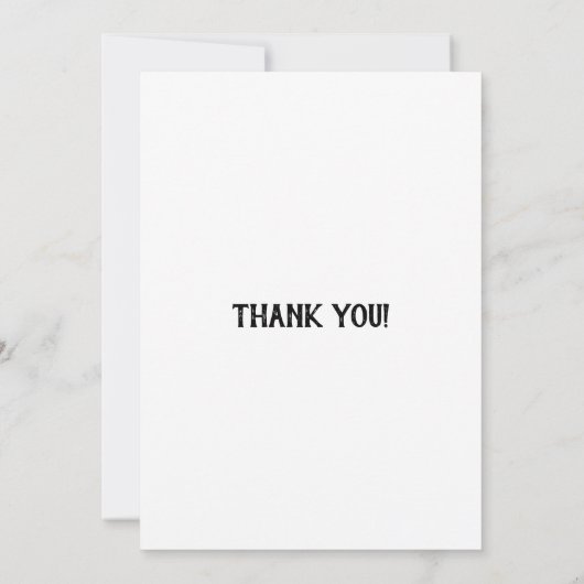 おもしろい髭を搭載するFlantasticoのかわいいFLANです サンキューカード (裏面)