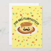 おもしろい髭を搭載するFlantasticoのかわいいFLANです サンキューカード (正面/裏面)