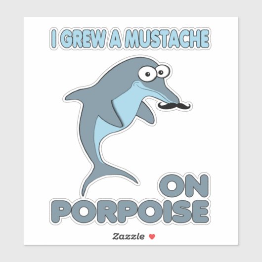 おもしろい髭 シール (シート)