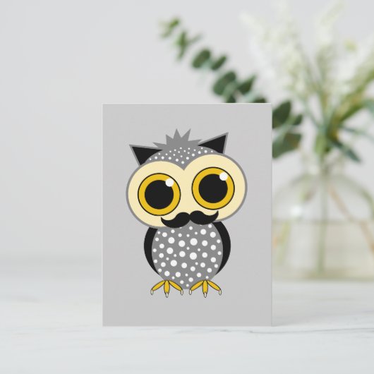 おもしろい髭 ポストカード (スタンド正面)