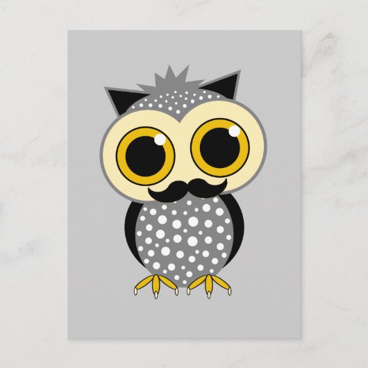 おもしろい髭 ポストカード (正面)