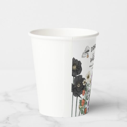 おもしろい魔女ハロウィーンベイビーシャワーを飲む 紙コップ (右)