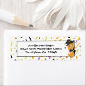 おもしろい魔女ハロウィーン差出人住所封筒ラベル ラベル (インサイチュ)