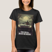 おもしろい魔女Tシャツ Tシャツ (正面)