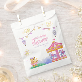 おもしろい魔法の熱気球回転木馬ベビーシャワー フェイバーバッグ