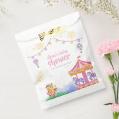 おもしろい魔法の熱気球回転木馬ベビーシャワー フェイバーバッグ (封をした状態)